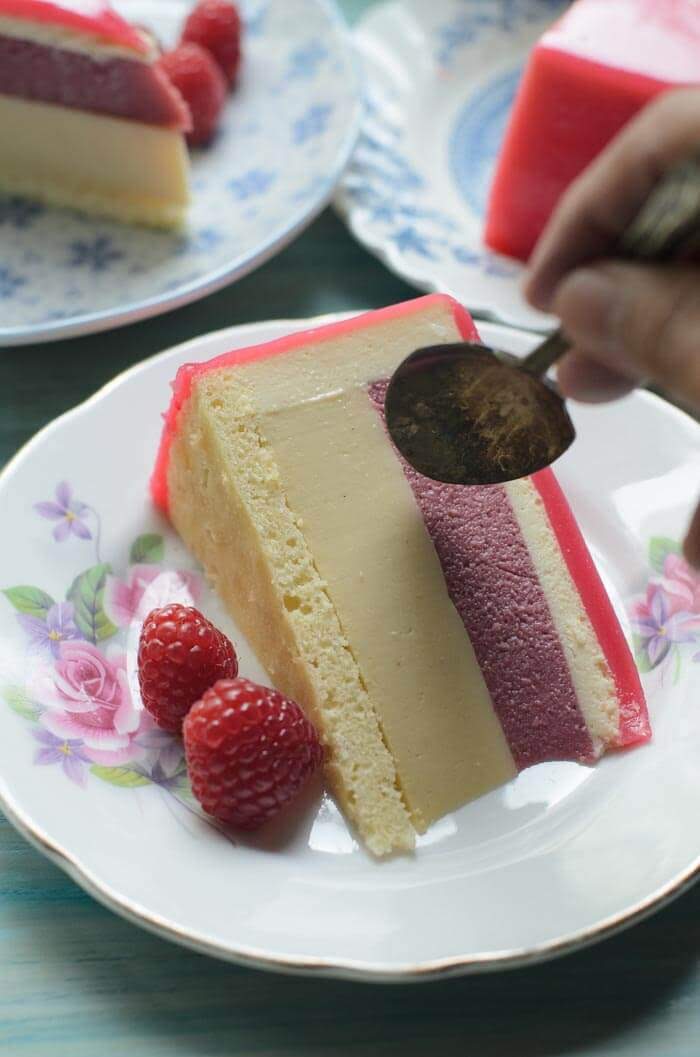 Honey and Raspberry Entremet