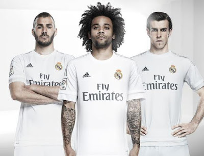 Les nouveaux maillots du Real Madrid 2015-2016 dévoilés