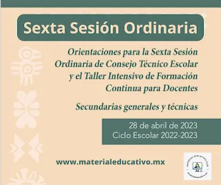 Consejo Técnico Escolar  Sexta Sesion Ordinaria CTE