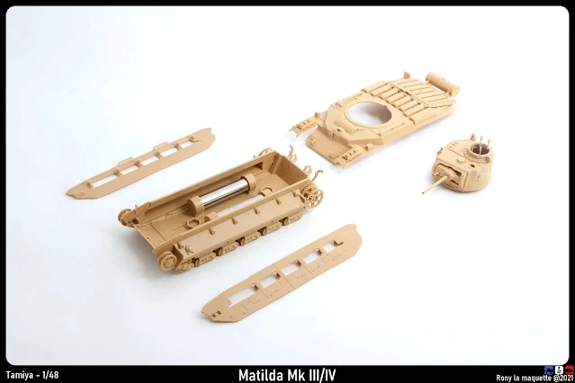 Review de la maquette du char Maltilda de Tamiya au 1/48.