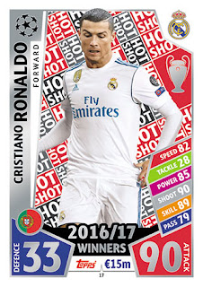 Topps Match Attax UEFA Champions League 2017-2018 Real Madrid CF Set