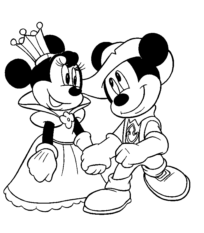 Desenhos da Minnie para Colorir e Imprimir