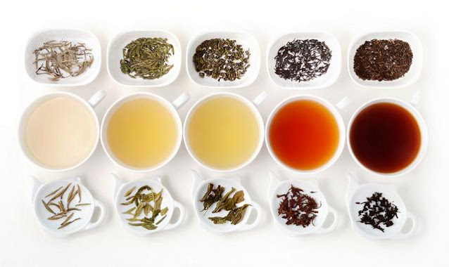 TYPES OF TEA - VARIOUS DIFFERENT TEA