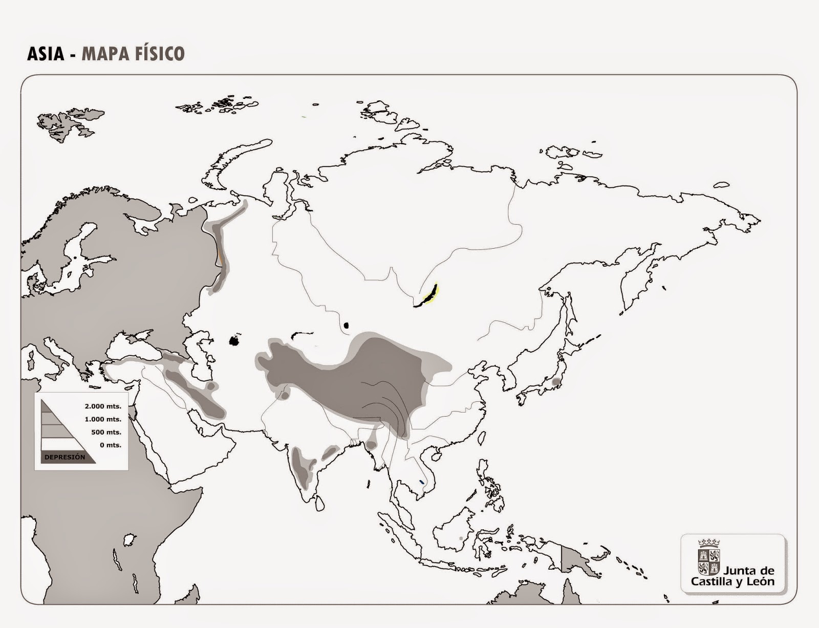 NUESTRA AULA ABIERTA: GEOGRAFÍA: mapa de Asia