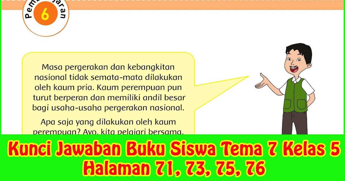 Kunci Jawaban Bahasa Jawa Kelas 2 Halaman 73 / Kunci ...