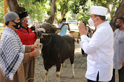 Perayaan Idul Adha, Polres Lobar Sembelih Sembilan Ekor Sapi dan Empat Ekor Kambing