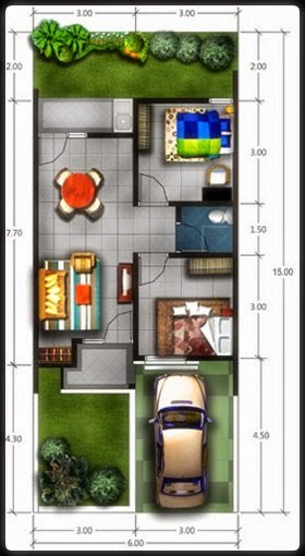 desain rumah minimalis type 45 3