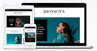 Jhonsons Blog blogger template 2018