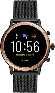 Fossil Gen 5 Julianna Stainless Steel Touchscreen Smartwatch with Speaker, Heart Rate, GPS, NFC, and Smartphone Notifications