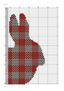 Lumberjack Rabbit cross stitch pattern - Tango Stitch