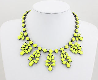 neon statement necklace