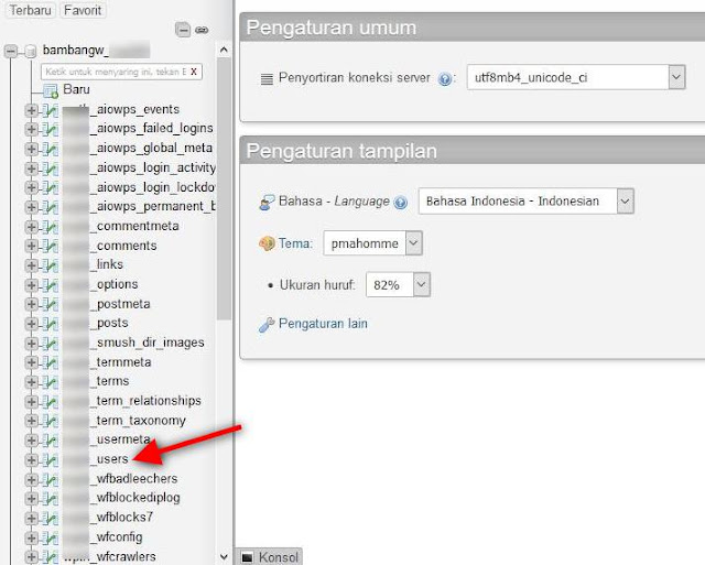 Cara Mengganti Password Blog WordPress di phpMyAdmin