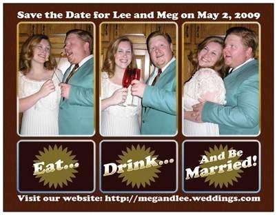 Lee and I made these save the date magnets through VistaPrint