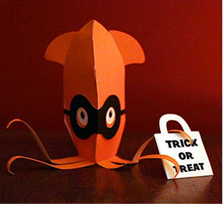 Halloween Squid Papercraft