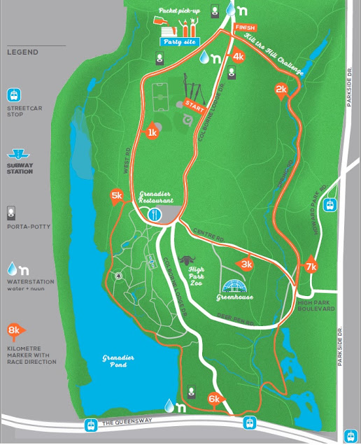 2019 Toronto 8K Spring Run Map