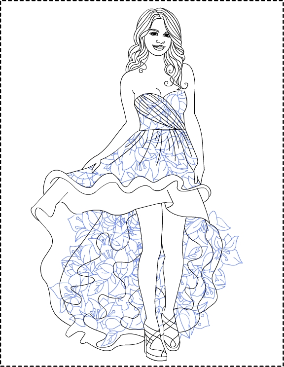 Nicole's Free Coloring Pages: Selena Gomez *** Coloring pages