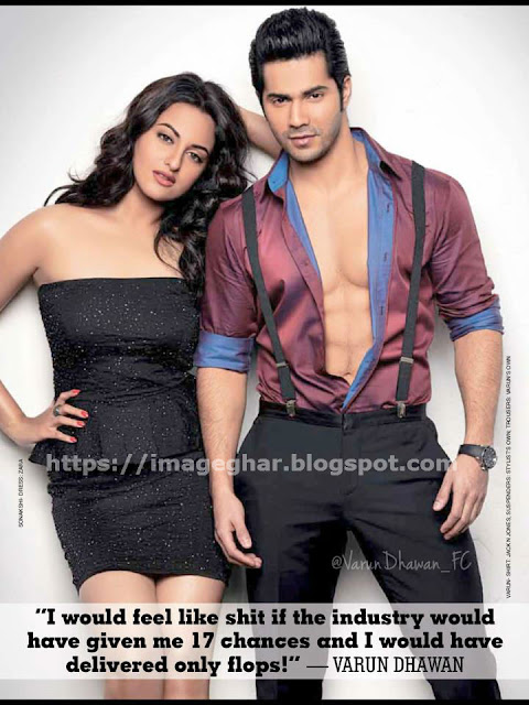 Varun Dhawan and Sonakshi Sinha on the Stardust cover