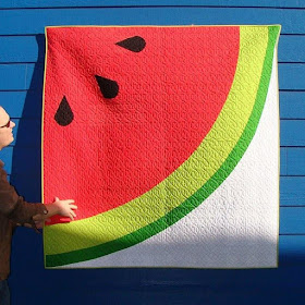 Sliced watermelon quilt pattern by Slice of Pi Quilts