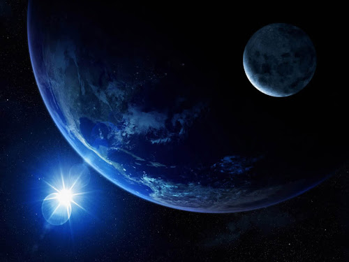 Gambar Bulan dan Bumi yang Menakjubkan   gudang gmbar
