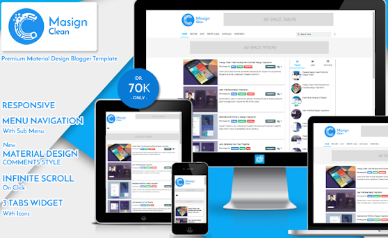 Masign Clean Template Blogger Premium Paling Responsive