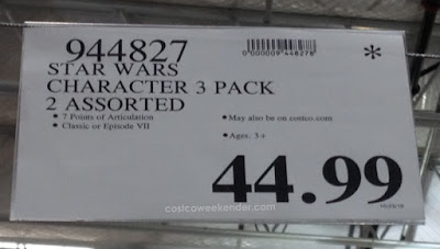 Deal for a 3 pack of Star Wars Character Action Figures at Costco