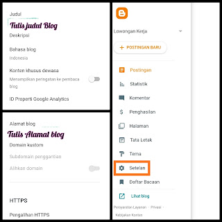 Tutorial mengganti  judul dan URL Blogger