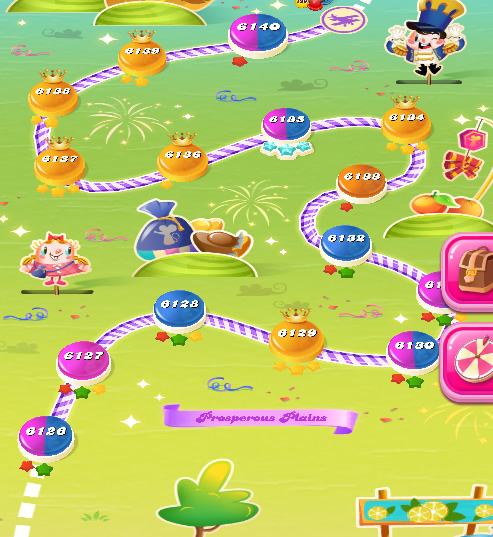 Candy Crush Saga level 6126-6140