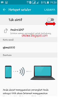 cara mudah menjadikan smartphone sebagai modem pada laptop/komputer