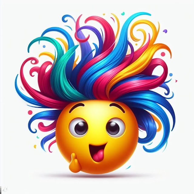 crazy hair emoji free