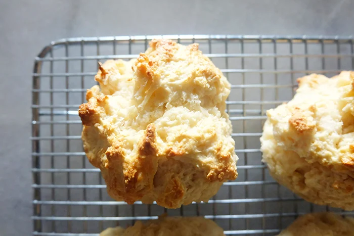 Bakery Style Scottish Scones close up cooling