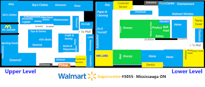 Map of the Walmart at Square one