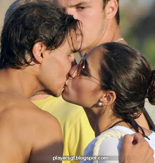 Nadal Leans In For Kiss With His Wife As The Couple Are Accompanied By Two Friends