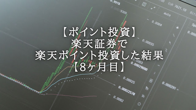 【ポイント投資】楽天証券で楽天ポイント投資した結果【8ヶ月目】