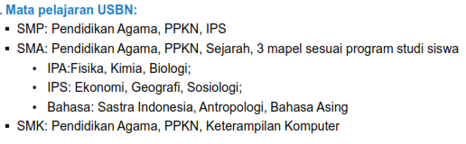 JADWAL UJIAN NASIONAL UN 2017 SMP SMA DAN SMK 