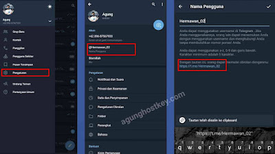 cara mengetahui link telegram kita, cara melihat link telegram, cara copy link telegram