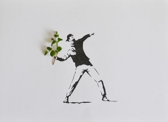 Tang Chiew Ling illustrations design fashion lyrical leaf leaves nature Banksy