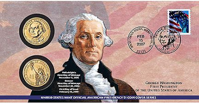 George Washington $1 Coin First Day Cover