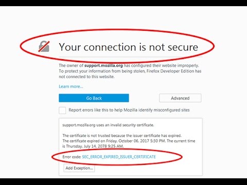 Rezolvare problema Your connection is not secure in browser