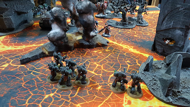 Chaos Space Marines vs Raven Guard - 1250pts - Kill Confirmed - a tournament report from Weekend at Burnie's 2 - an invitational event for Moarhammer patrons.