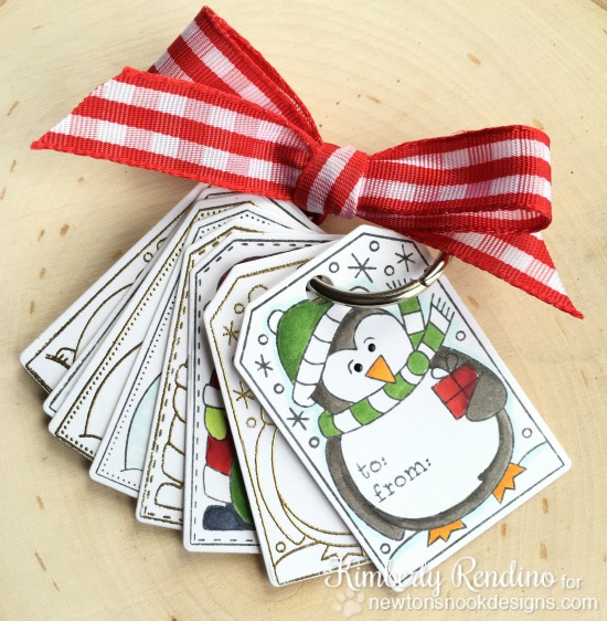 Handmade Christmas tags | Kimpletekreativity.blogspot.com | Newton's Nook