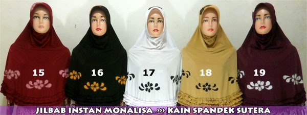  Jilbab instan monalisa  variasi bordir