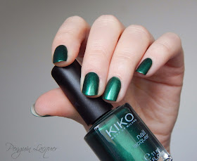 kiko nail lacquer 535 metallic british green