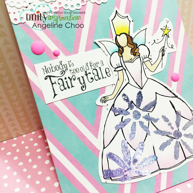 ScrappyScrappy: Unity Stamp Edgy & Cute Blog Hop + [NEW VIDEOS] - Fairytale Deco Foil Stencil Flowers card #scrappyscrappy #unitystampco #stamp #card #papercraft #stencil #tcw #thermoweb #decofoil #foil #copic #coloring  #cardmaking #youtube #handmadecard 