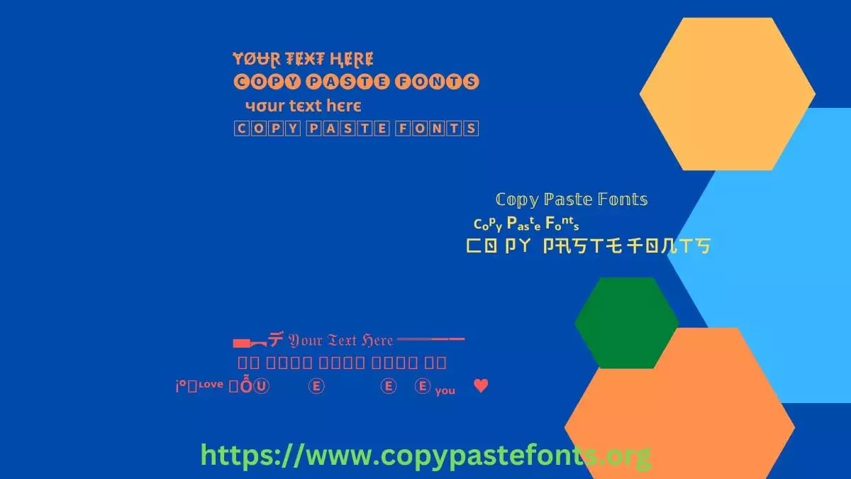 Copy paste fonts