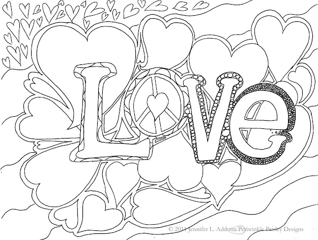 Free Print Doodle Art Pages  Periwinklepaisley Adult Coloring Pages Words Coloring Sayingspaisley 