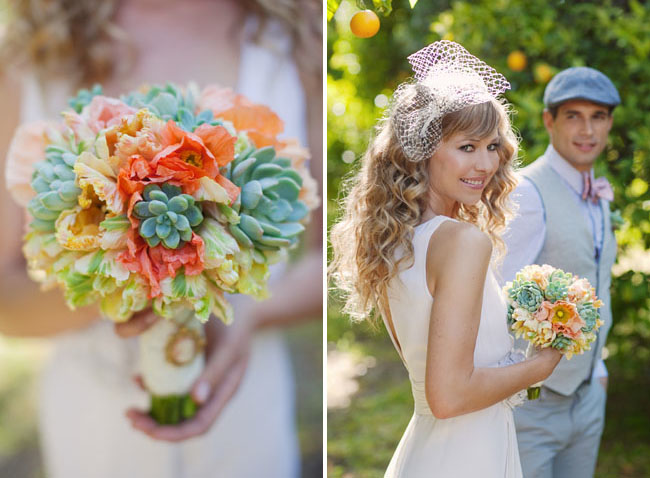 Lets begin with a wonderful bouquet created for a feature in Green Wedding