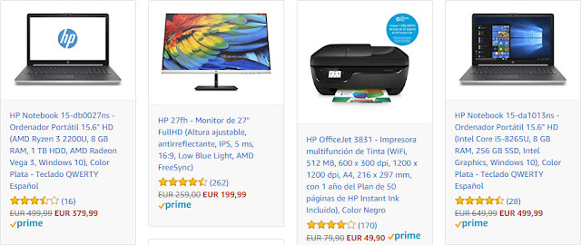 Top 5 ofertas HP Days de Amazon