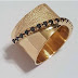 Golden fashion rings