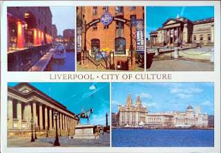 How to write a postcard: Example from Liverpool England