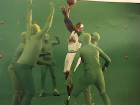 Fotografías de Michael Jordan en el rodaje de Space Jam